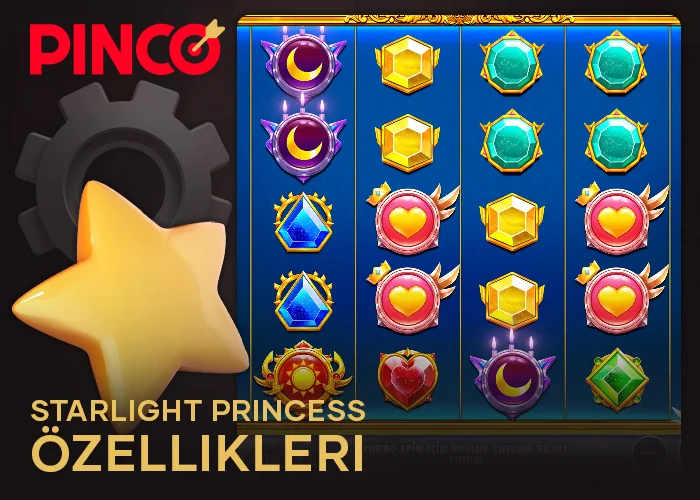 Pinco online casinoda Starlight Princess slotu hakkında ayrıntılar