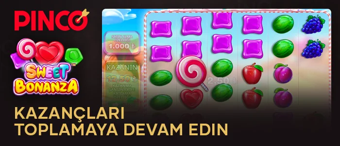 Pinco Casino’da Sweet Bonanza'da tur devam ederken kazanmaya devam edin