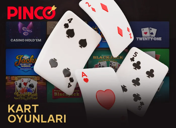 Pinco web sitesinde Kart oyunları oynayın