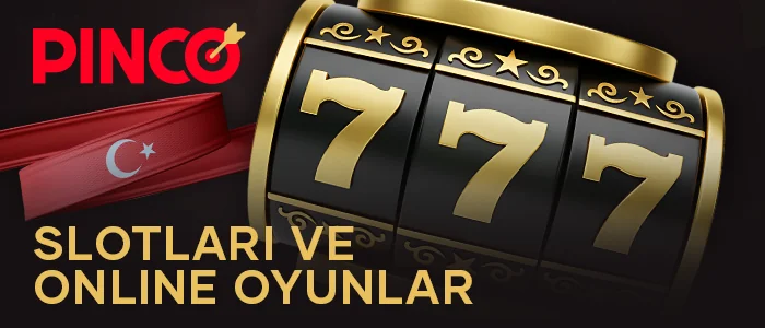 Pinco Casino web sitesinde çevrimiçi slot oyunları oynayın