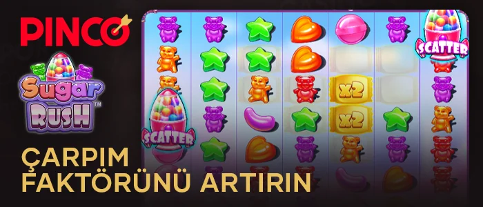 Sugar Rush Pinco'da her oyun için çarpanı artırın